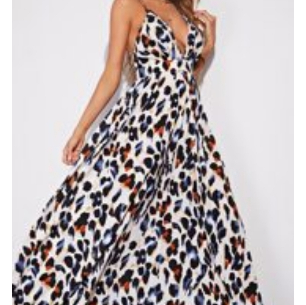 Leopard maxi dress
